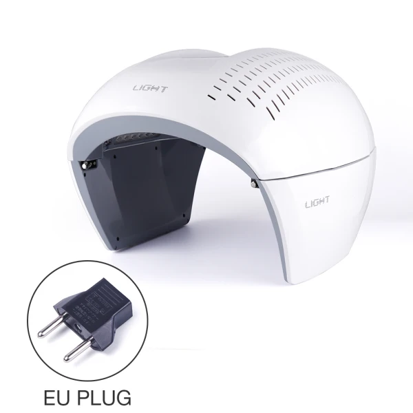 EU Plug 4 цвета PDT маска для лица светодиодный светильник терапия машина омоложение кожи маска для лица против старения акне удаление морщин корейский светодиодный маска - Цвет: EU Plug