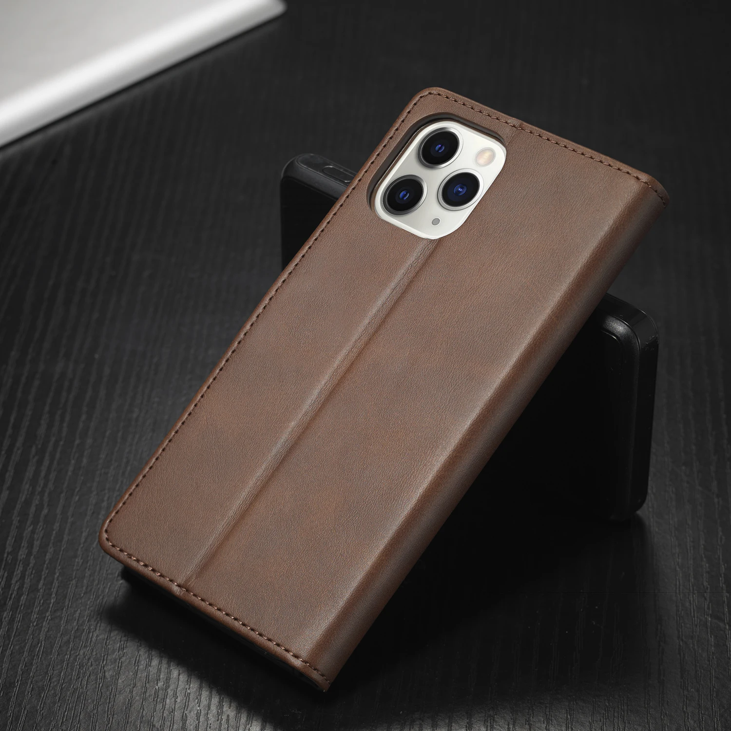 

Luxury Leather Case For iPhone 11 Pro Max 12 Mini X XS Max XR SE 2020 6S 7 8 Plus Card Slot Flip Cover Phone Shockproof Coque