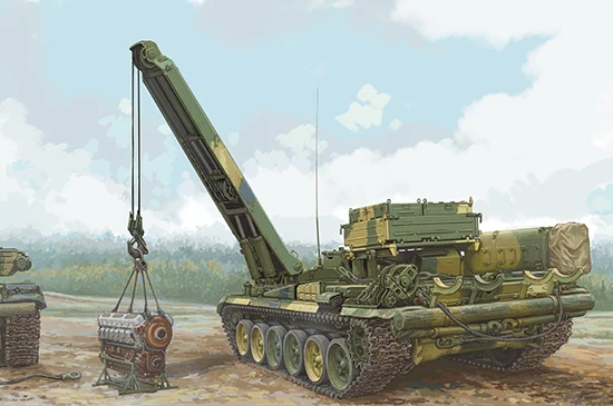 Трубач 09553 1/35 русский BREM 1 бронированный восстановления автомобиля|Наборы для