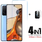 4-в-1 сяоми ми 11т про стекло для xiaomi 11 t pro стекло для mi 11 lite 5G NE защитное стекло полный клей крышка HD протектор экрана glass  для mi 11 T Pro Len стекло xiaomi mi 11 T Pro закаленное стекло для mi 11T pro
