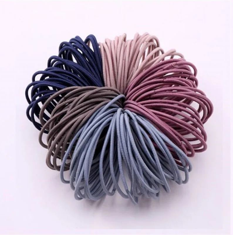 50 шт./лот 5 см женские аксессуары для волос женщин резинки с повязкой на голову