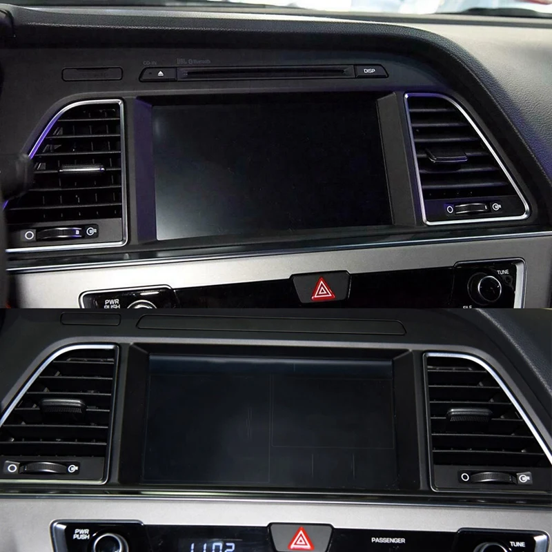 Панель для навигатора Hyundai Sonata 2015-2017 из углеродного волокна DVD GPS панель крышка