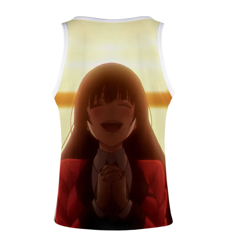 Круглый аниме джабами юмеко Kakegurui жилет для косплея без рукавов дышащая мужская