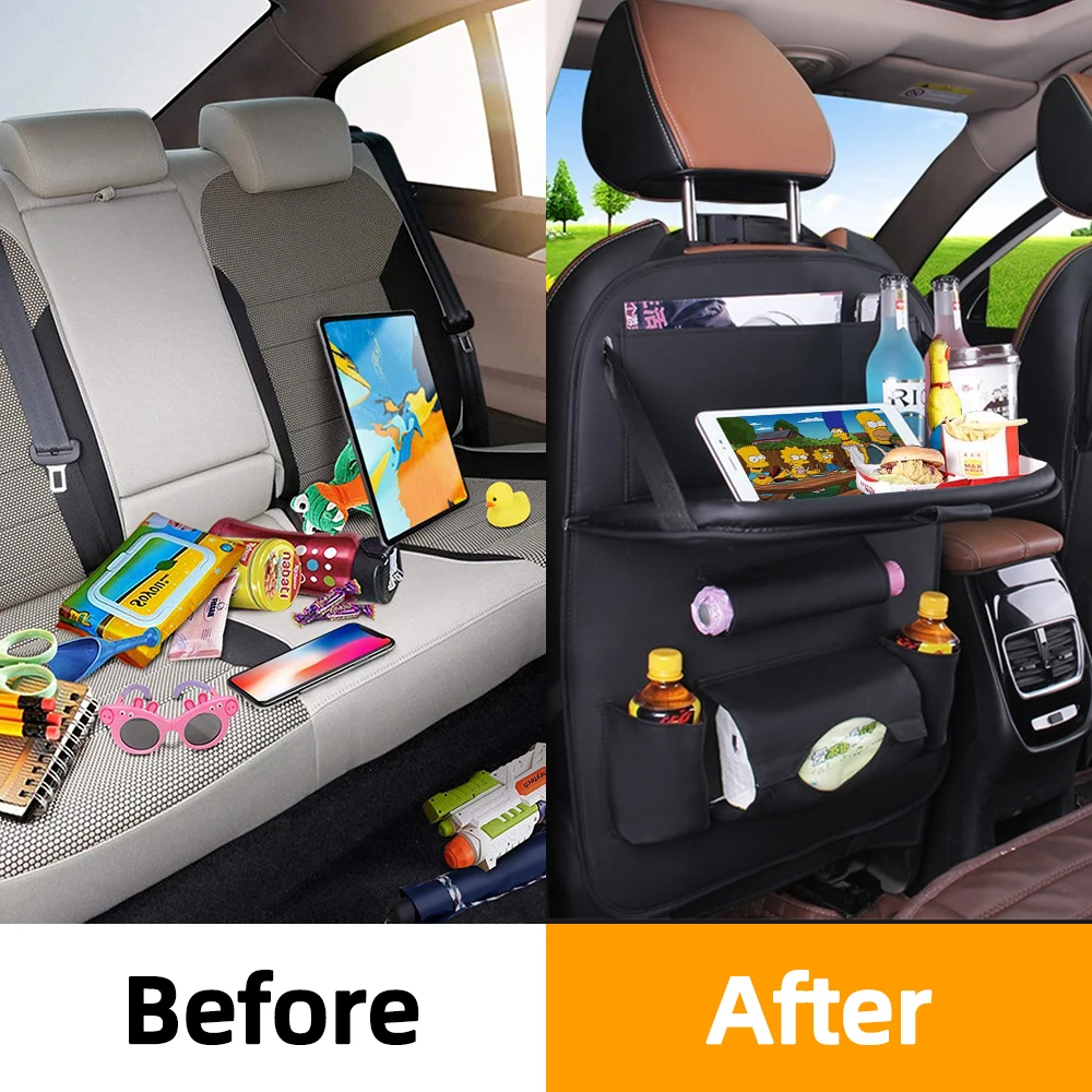 Органайзер для спинки автомобильного сиденья универсальный складной из
