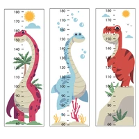 height growth chart for kids measuring ruler dinosaur stickers for nursery wall decor gift for children boy and girl removable