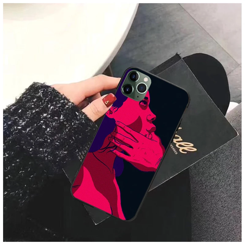 hot girls sexy twerk kiss phone case for iphone 12 13 pro max case for iphone 11 pro max xs max xr se2 x case free global shipping