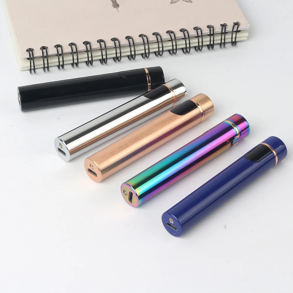 Зажигалка Мини сенсорный экран электрическая зажигалка для сигарет USB перезаряжаемая тонкая ветрозащитная металлическая зажигалка гаджеты дропшиппинг