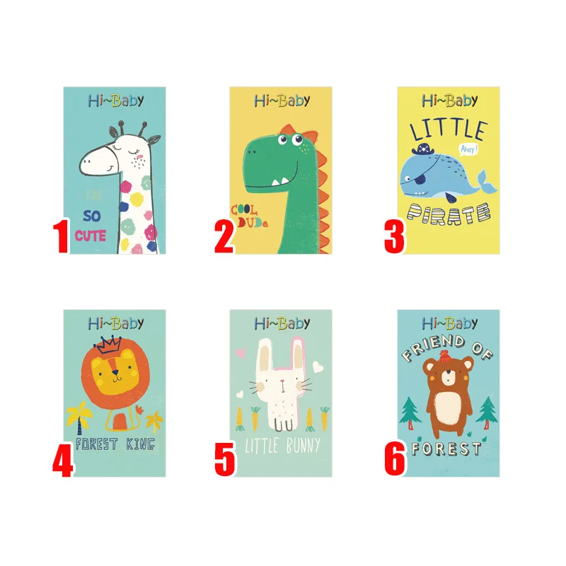 Мультяшное сафари дневник детская комната Настенный декор художественные