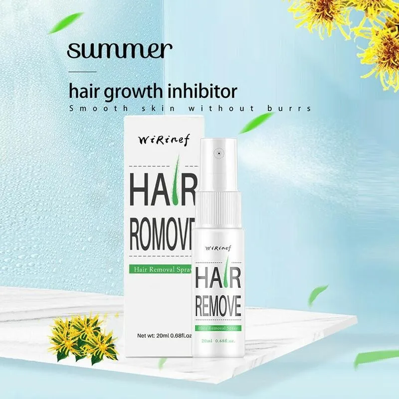 

20ml Hair Stop Spray Hair Removal Inhibitor Spray For Beard Bikini Intimate Legs Body Armpit Painless Stop Hair Growth