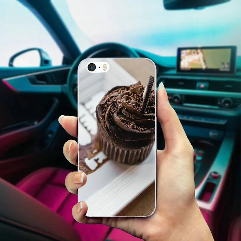 Soft Clear TPU Silicone Phone Cases Coque for iPhone X XR XS 11 Pro Max 4 4S 5 5S 5C SE 6 6S 7 8 Plus Bags Chocolate Cake | Мобильные