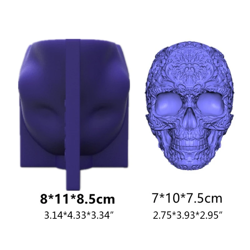 N80E самодельные 3D украшения в виде черепа искусственные литые силиконовые формы |