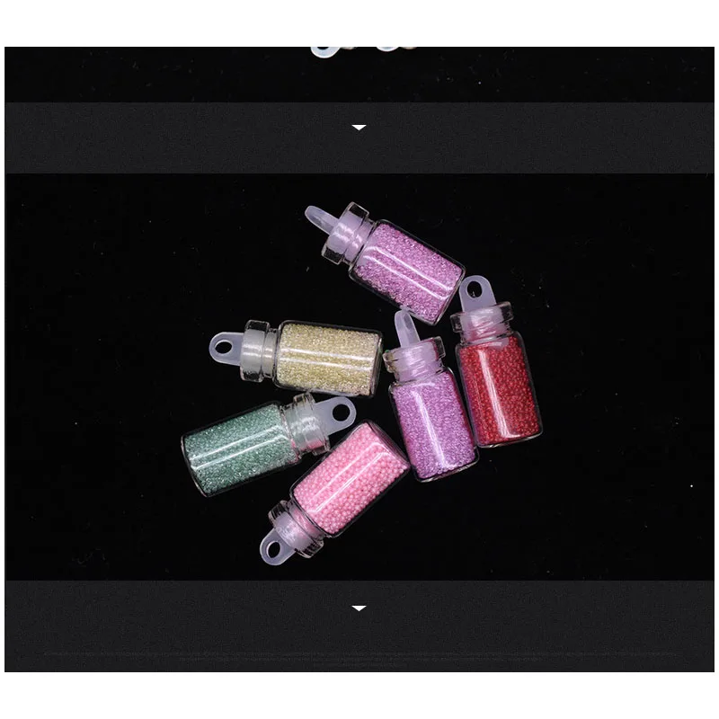 

48PCS/Set Nail Art Decoration Set Glitter Beads Dots Manicure Decoration Accessories Flakes Sequins Gold Silver Glitter