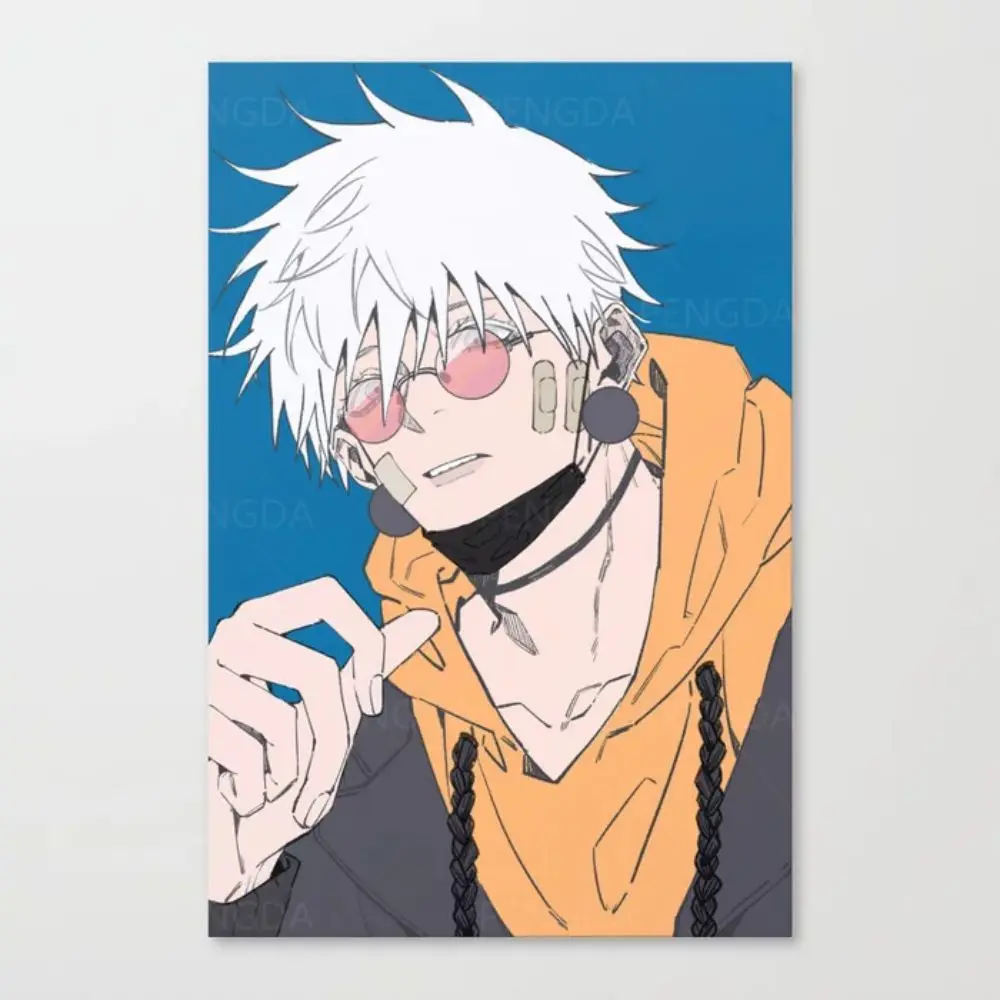 

Home Decor Canvas Handsome Cartoon Jujusu Anime Wall Art Painting Cool Pictures Printing Modular Artwork Poster For Living Room