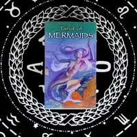 trend tarot cards of mermaids and pdf digital guidebook divination card toys entertainment board games 78 pcs