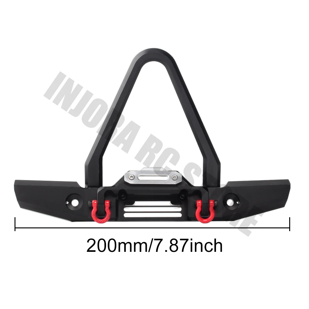 1 шт. металлический передний бампер со светодиодным светильник для 1/10 RC Crawler Traxxas