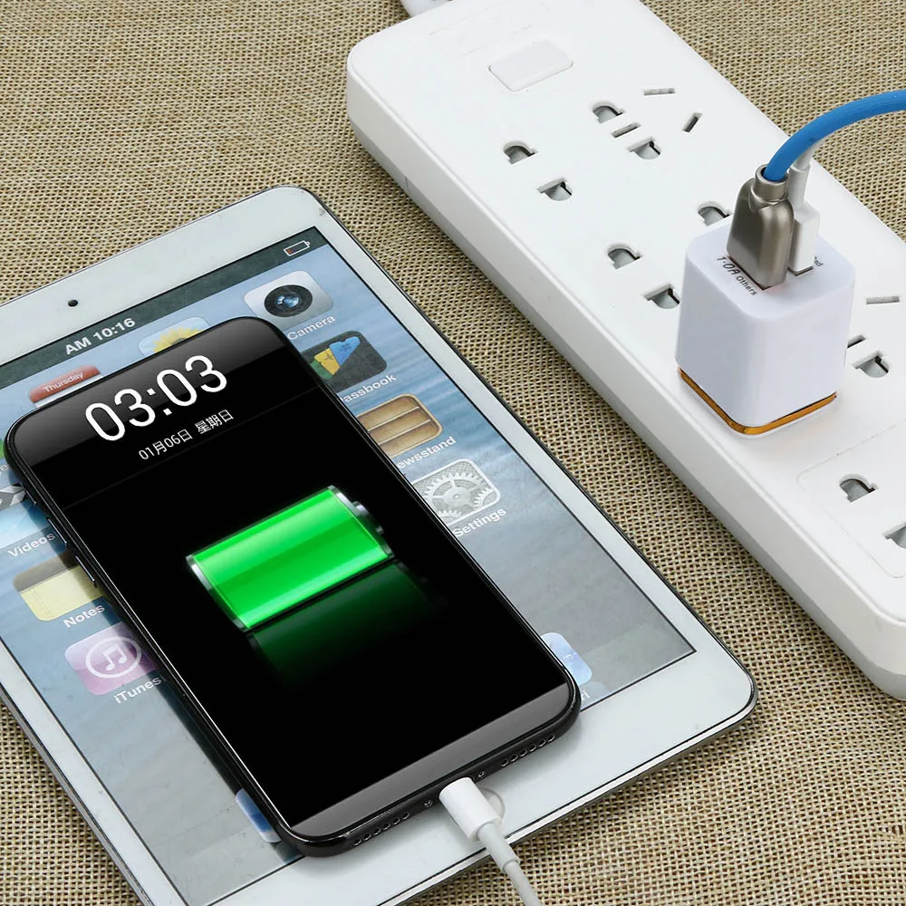 1 шт 5 V/2A с двумя USB портами Зарядное устройство быстрой зарядки для samsung iPhone XS макс.