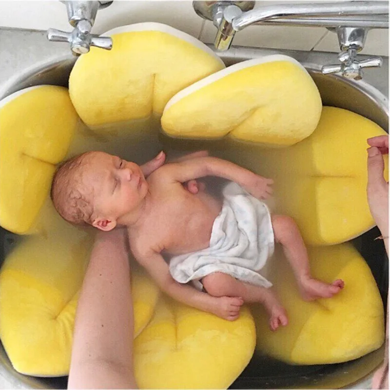 Подушка для купания детей ванны новорожденных нескользящий поддерживающий