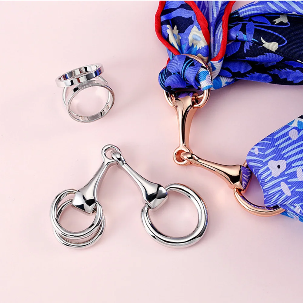 НОВЫЕ шикарные металлическая пряжка для шарфа цепи шарф OL шёлковый квадратной