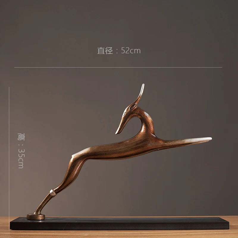 

North American European Abstract Hotel clubhouse home furnishing soft decoration tabletop decoration Springbok