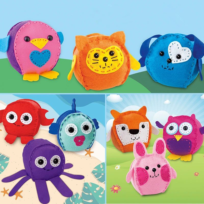 3 шт./компл. креативные самодельные Нетканые игрушки ручной работы для шитья