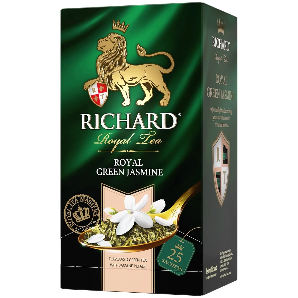 Чай Richard &quotRoyal Green Jasmine&quot зеленый ароматизированный 25 сашет |