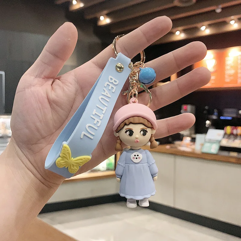 

Cute Girl Schoolbag Pendant Doll Pendant Car Key Chain Gift Key Chain Christmas Gift Lover Gift