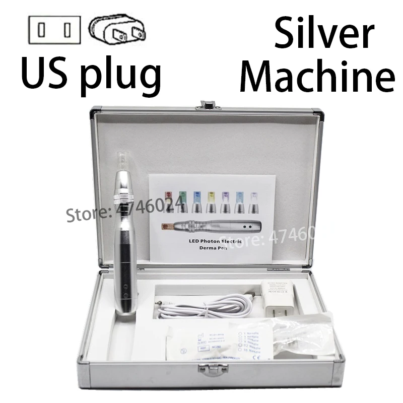 US Silver Machine 2 5 мл BB крем с 7 цветами светодиодный светильник BB крем машина для белого осветления основа BB крем Жидкая Основа макияжа сыворотка - Цвет: US Silver Machine 2