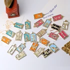 Juya ручная работа принадлежности для подвесок красочная эмаль греческие боги сглаз Подвески в виде Луны, звезды для изготовления ювелирных изделий