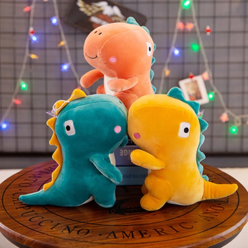 

Kawaii 24cm Cartoon Dinosaur Plush Toy Pendant Doll Tyrannosaurus Rex Doll Machine Cute Dinosaur Monster Kids Gift