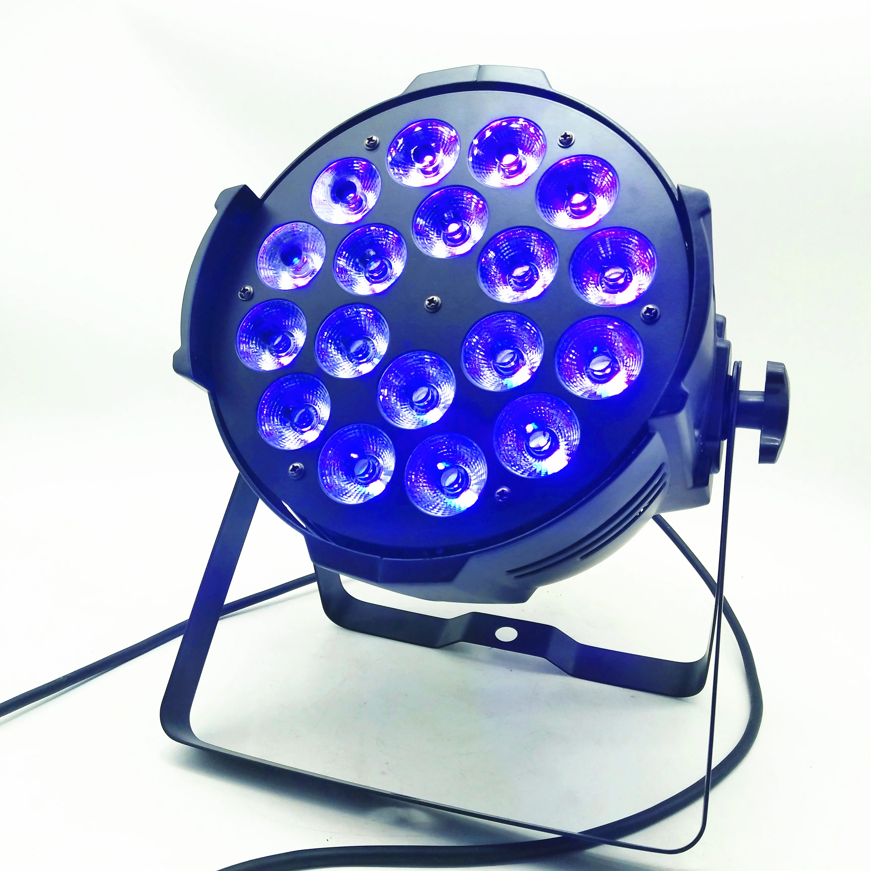4 шт./литой алюминий 18x18 Вт 6в1 LED par свет полный цвет плоский DMX управление RGBWA