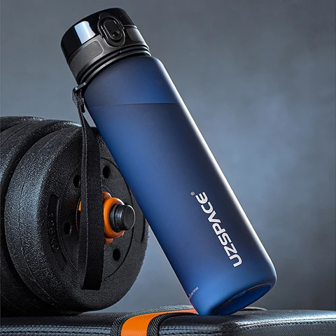 UZSPACE бутылка для воды, высокая производительность, портативная, герметичная, для походов на открытом воздухе, спортивный шейкер Drink 500/1000 мл