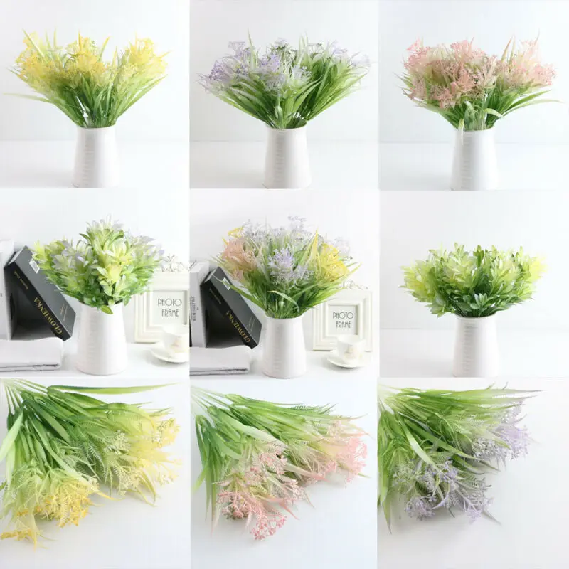 Горячая Распродажа искусственный оливковые ветви зеленых листьев растений