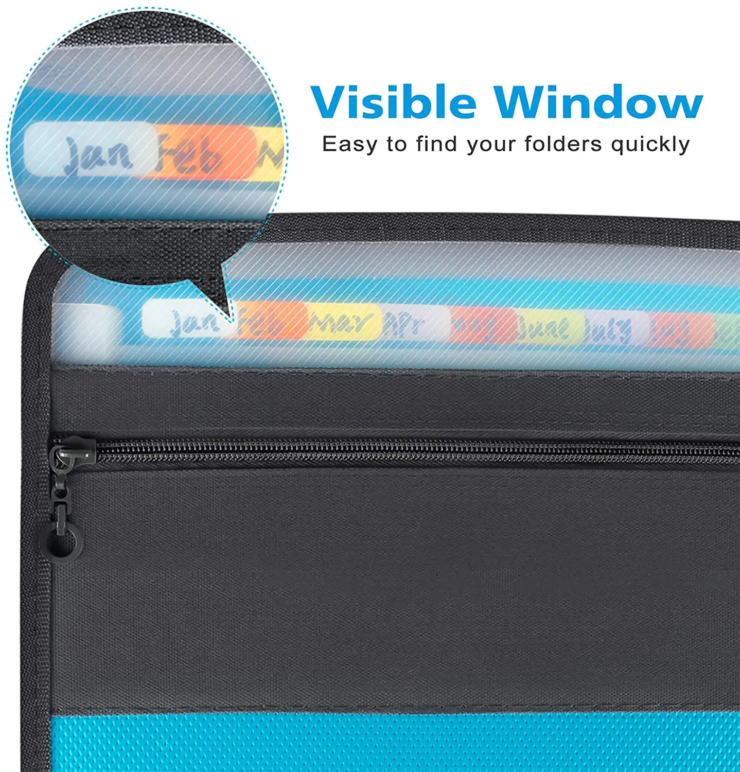 Папка-гармошка А4 расширяющаяся с липкими этикетками органайзер для документов 13