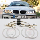 Для BMW 3 серии E46 седан туристический пикап купе компактный 1998-2005 Стайлинг автомобиля молочно-белый свет SMD светодиодные ангельские глазки комплект кольцевых гало