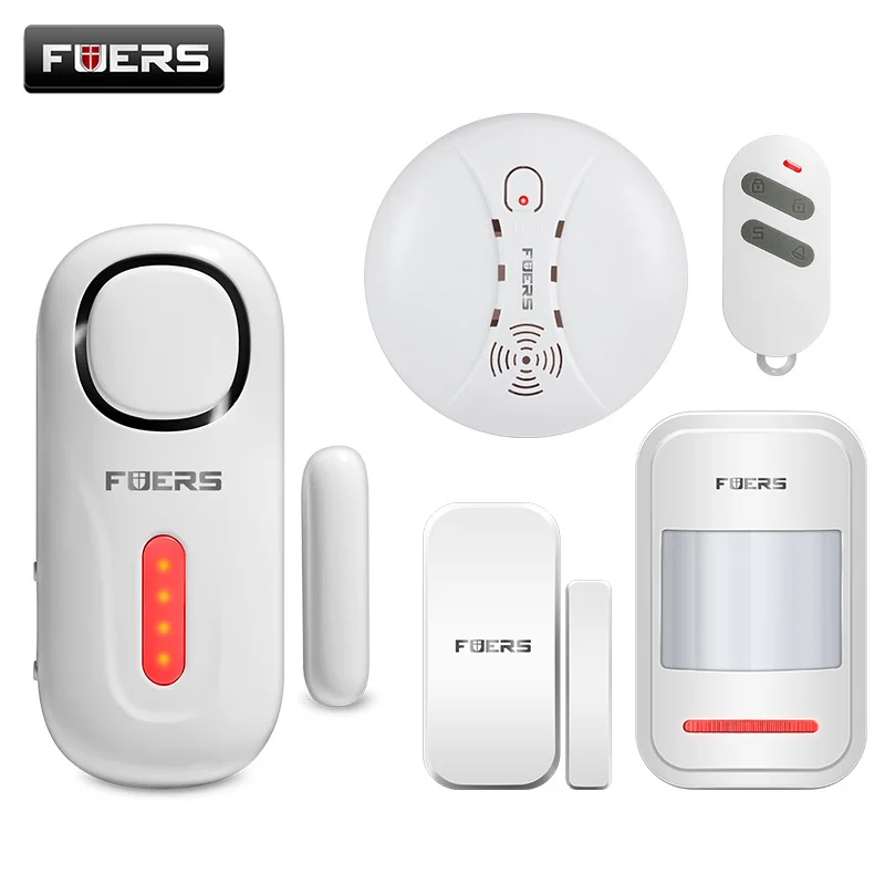 Беспроводная сигнализация Fuers 120db для входа в дверь/окно охранная с пассивным