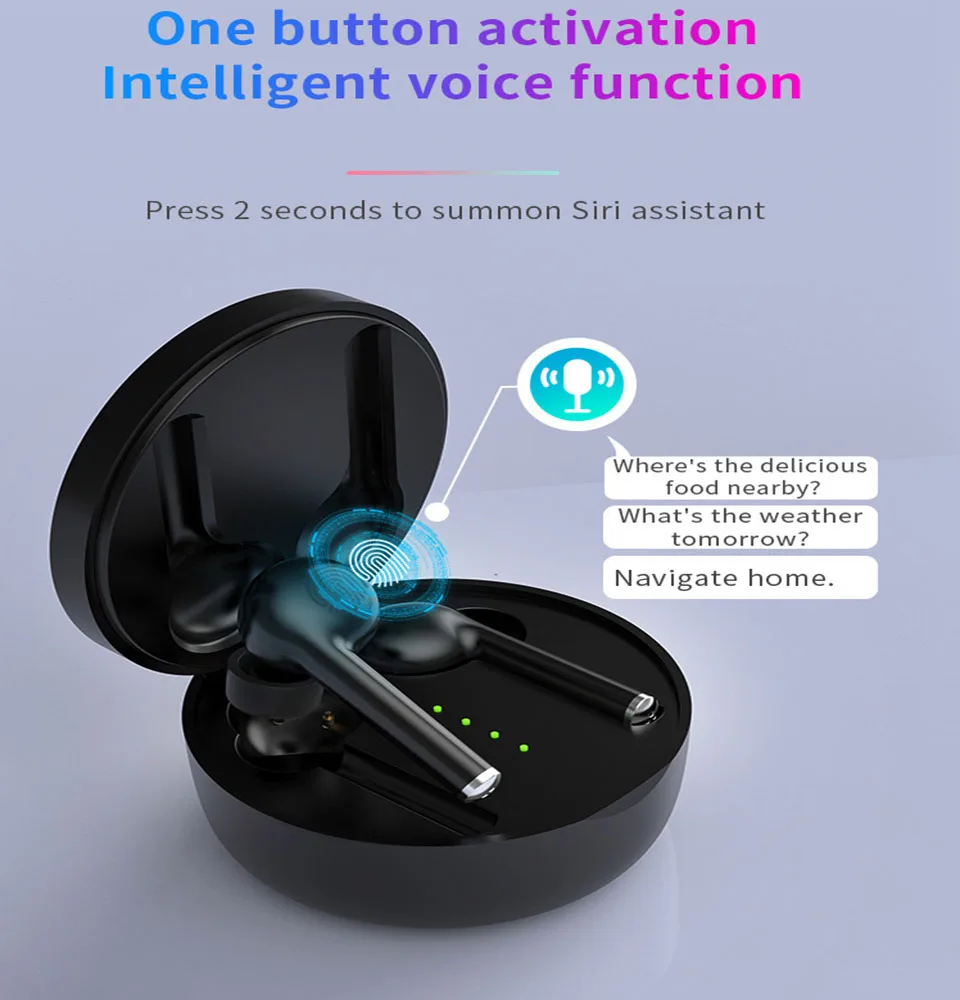 TW40 наушники вкладыши TWS True Беспроводной Bluetooth5.0 сенсорный Управление с защитой от