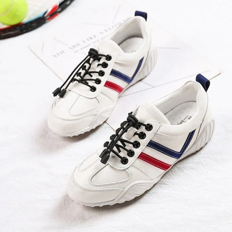

Woman Shoes New 2021 Women Sneakers Soft Comfortable Lace-up Sports Shoes Trainers Lady Spring Outdoor Flat Shoes Sneakers Femme