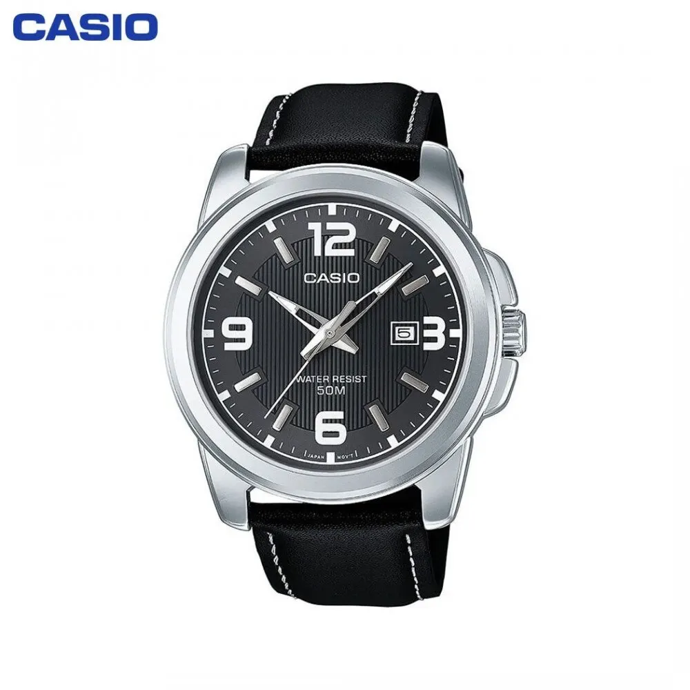 Наручные часы Casio MTP-1314PL-8A мужские кварцевые на кожаном ремешке |