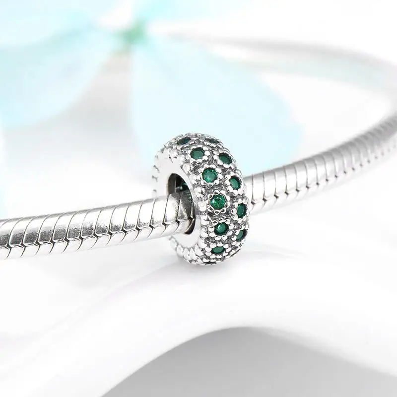 

New Real 925 Sterling Silver like sun flower CZ Spacer Beads Fit Silver charms Bracelets DIY silver 925 Beads Jewerlry Making