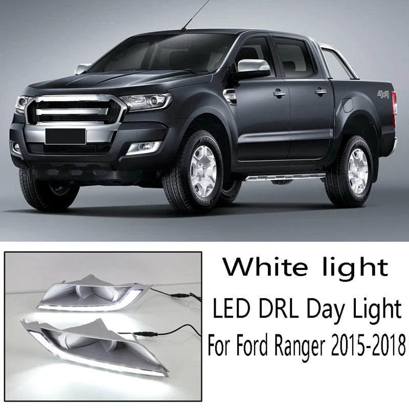 

1 пара светодиодных дневных фонарей для Ford Ranger 2015-2018