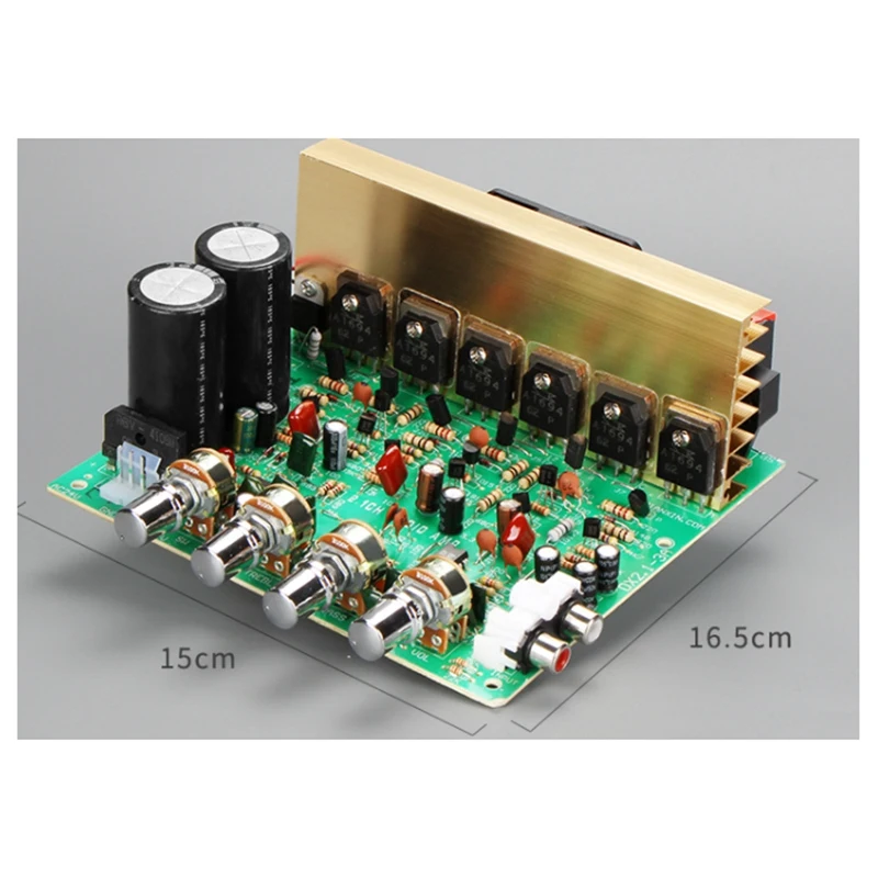 

DX-2.1 Audio Power Amplifier Board 3X80W High-Power 2.1 Subwoofer Power Amplifier Board with Cooling Fan