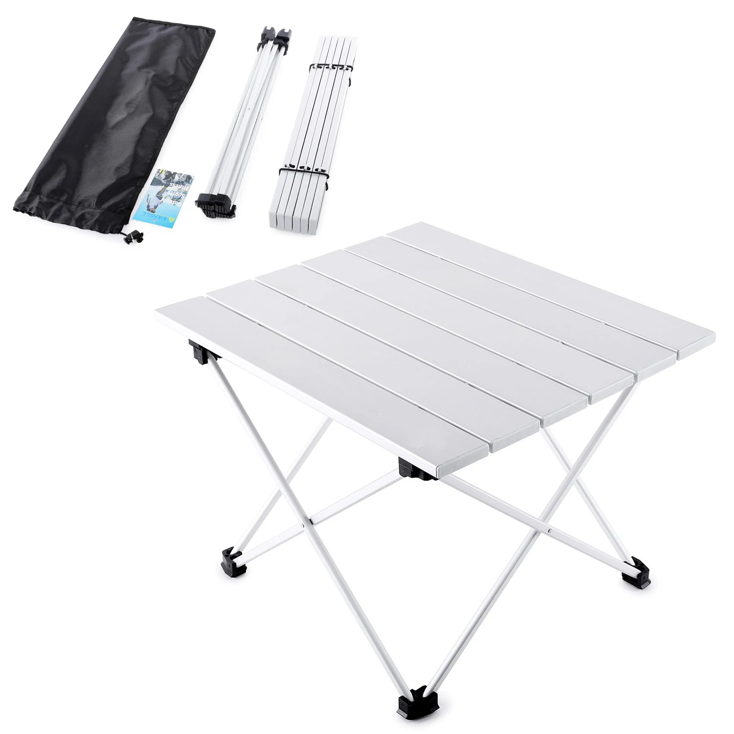 Алюминиевый складной походный стол с сумкой для переноски внутреннего и