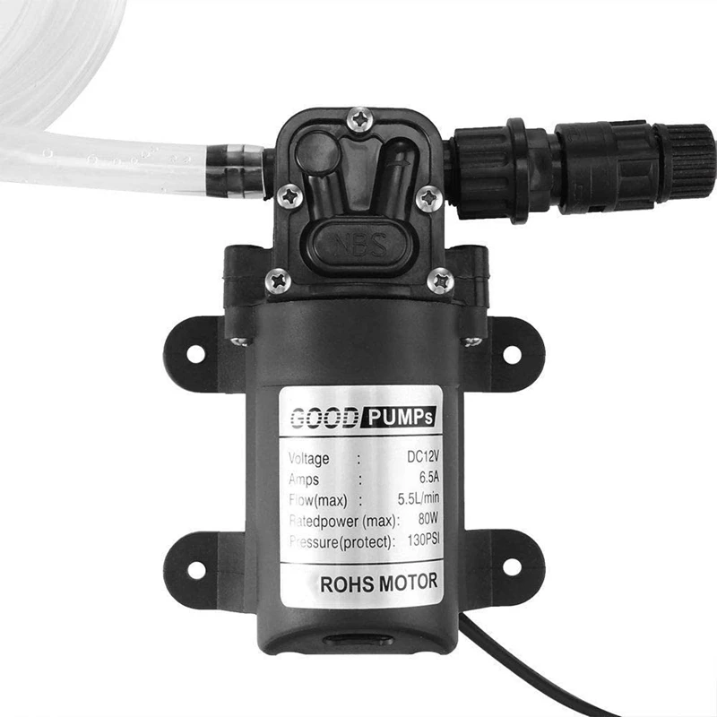 Скидка Портативный водяной насос для автомойки, шланг высокого давления для автомобиля, дома и сада, 12 В, 80 Вт