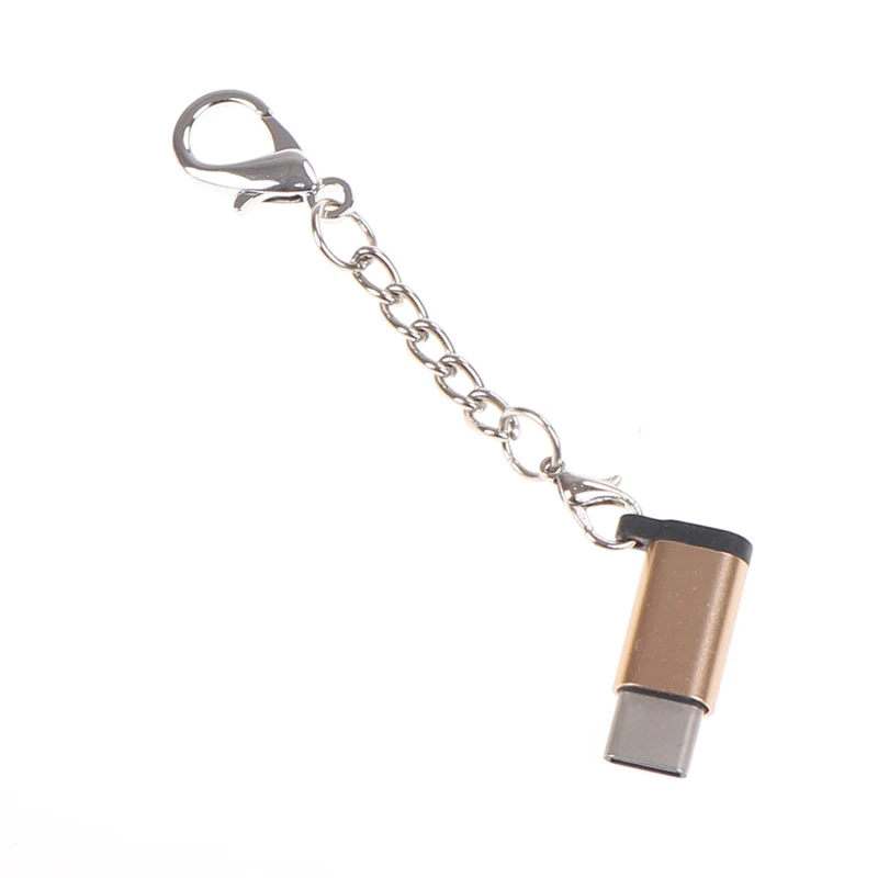 17 6*11 3 мм Алюминий USB-C к Micro USB адаптер брелок Тип с разъемами типа C и разъем |