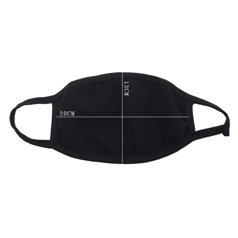 Хлопок черный для здоровья велоспорта защита от пыли лица унисекс рта маски
