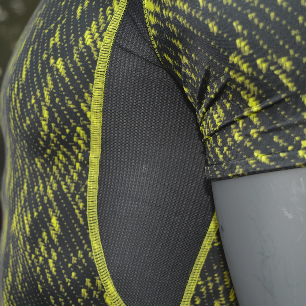 Рубашка для серфинга мужская с принтом короткий рукав сухая посадка топ UPF 50