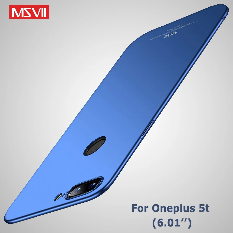 one plus 5 t case cover msvii silm scrub coque for oneplus 5 t case oneplus5 t hard pc back cover for oneplus 5t phone cases free global shipping