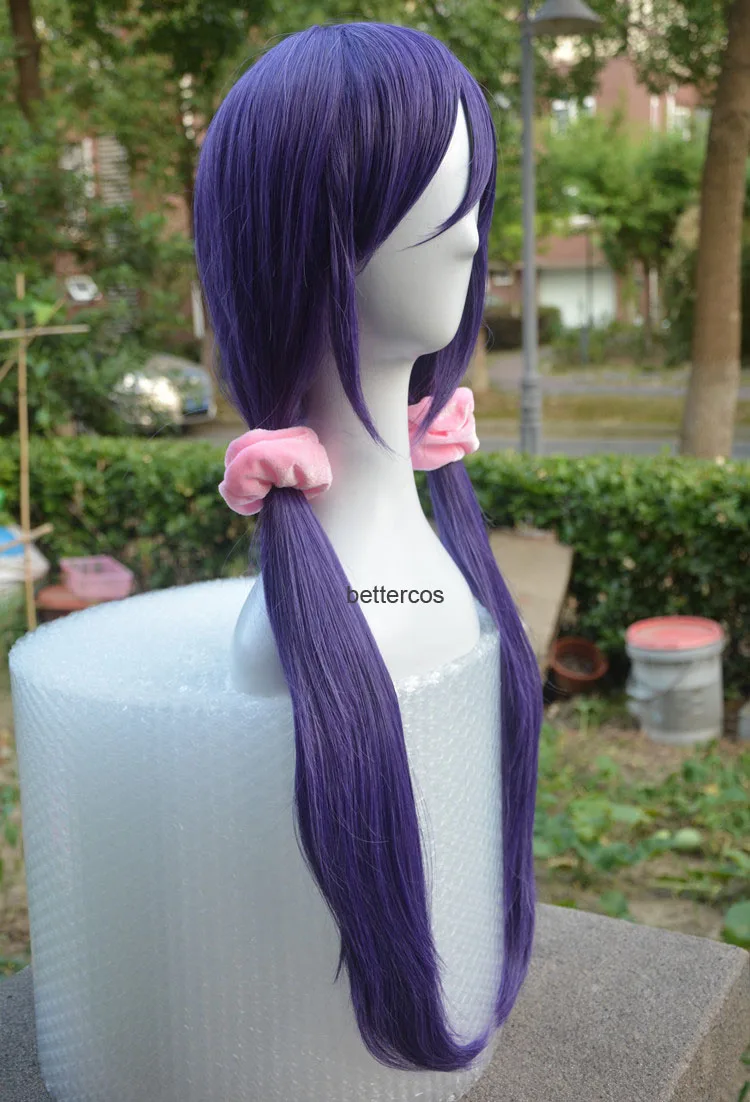 Love Live! Nozomi Tojo Фиолетовый Синтетический Парик для Косплея