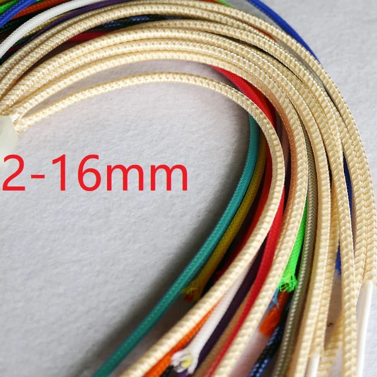 

Clear Gold PET Braided Wire Sleeve 3 4 6 8 10 12 16mm Tight High Density Insulated Cable Protection Expandable Sheath Colorful