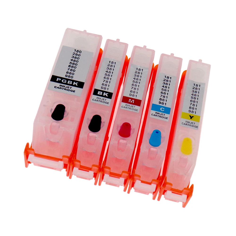 Vilaxh 6 шт. PGI280 CLI281 чернильный картридж для Canon 280 281 с чипом ARC TS8120 TS9120 PIXMA TS8320 принтера